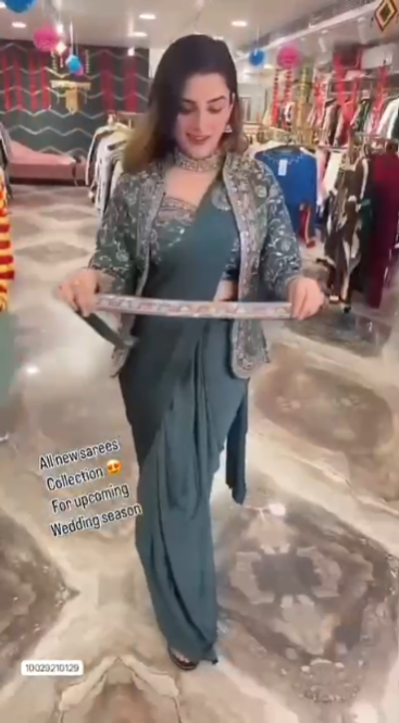 Wear Saree With Jacket Saree Design Launch
